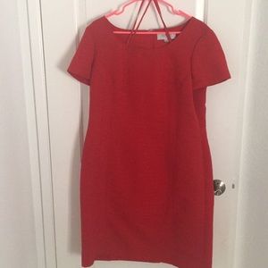 Red Tahari Sheath Dress